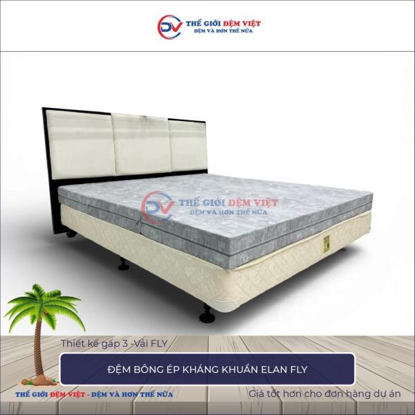 Đệm bông ép kháng khuẩn Elan FLY